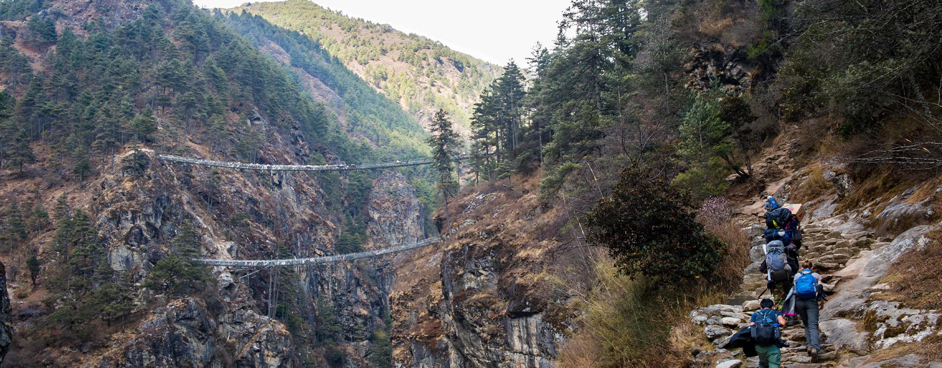hiking in namche