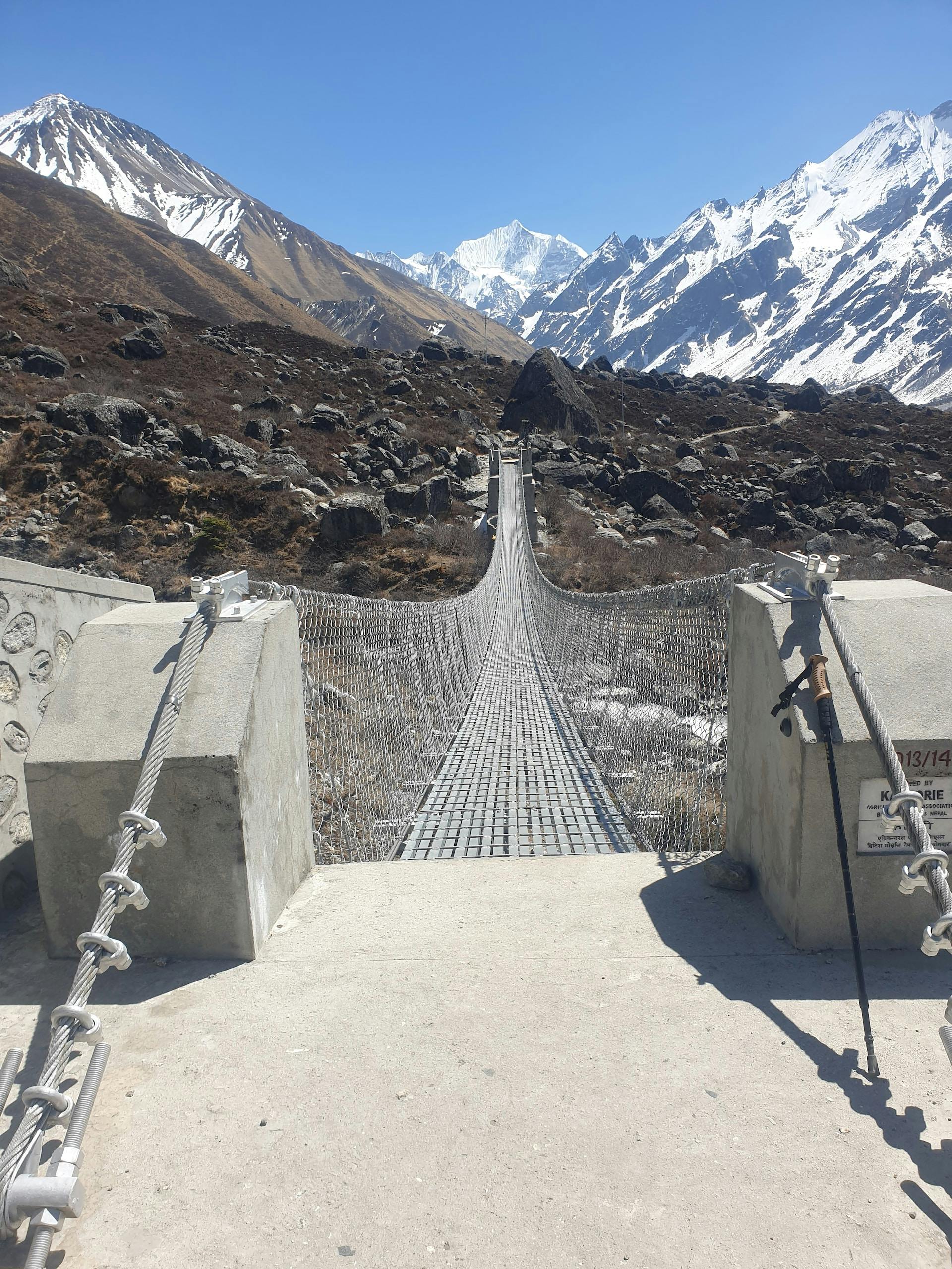 last bridge of Langtang Valley