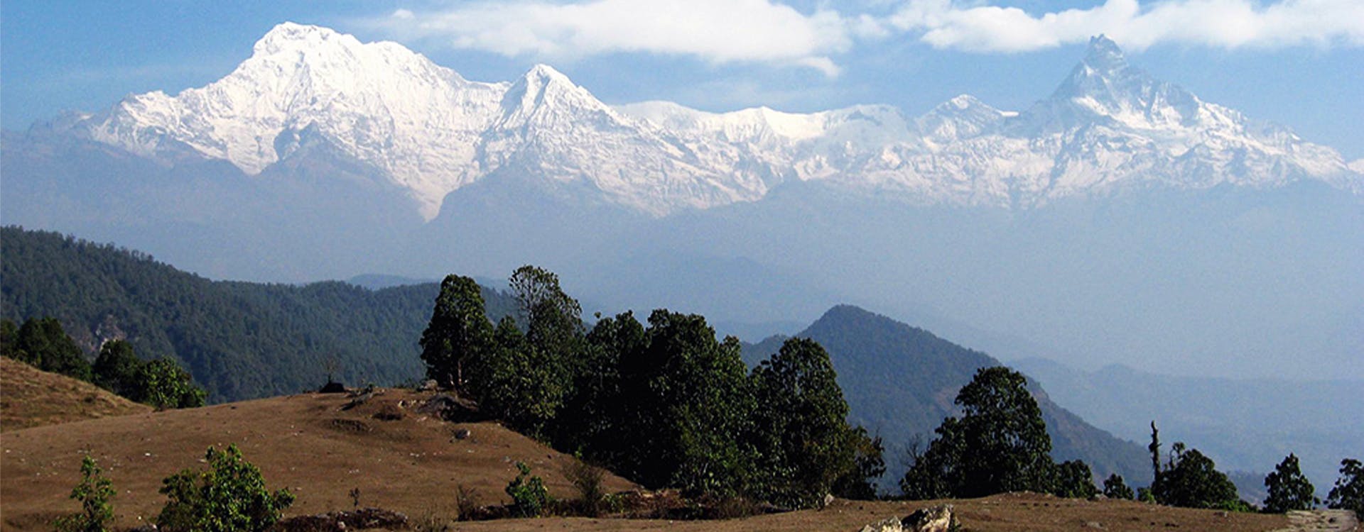 view of mountain from Panchase Trek